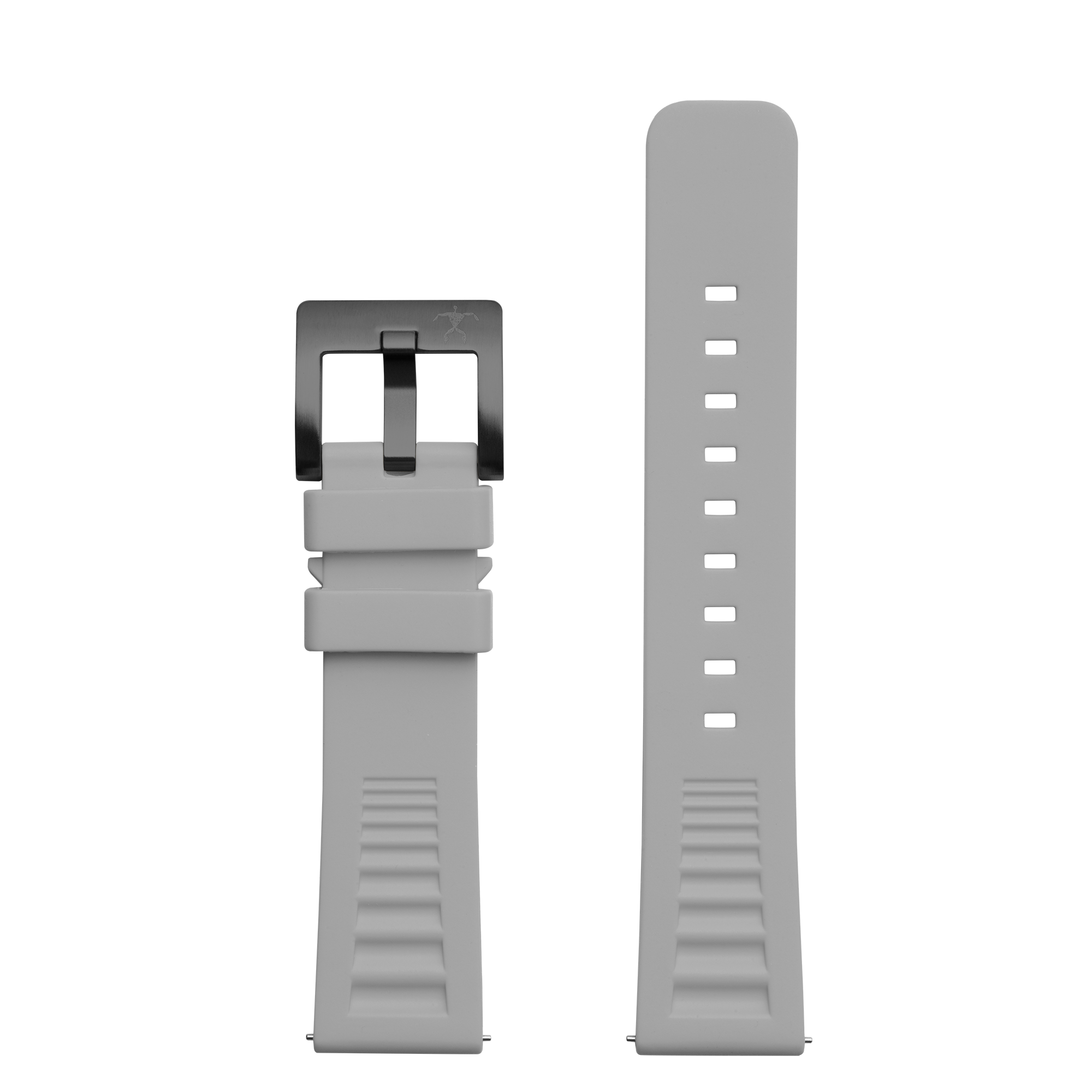 Hawaiian Lifeguard 22mm Rubber Strap: Gray with IP Gray Buckle (for 5400 series)