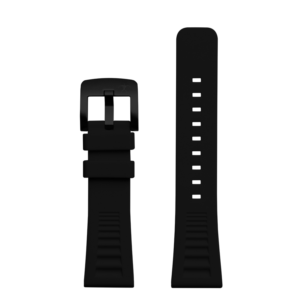 Hawaiian Lifeguard Replacement 24mm Strap Blk/Blk (for 5500 series)