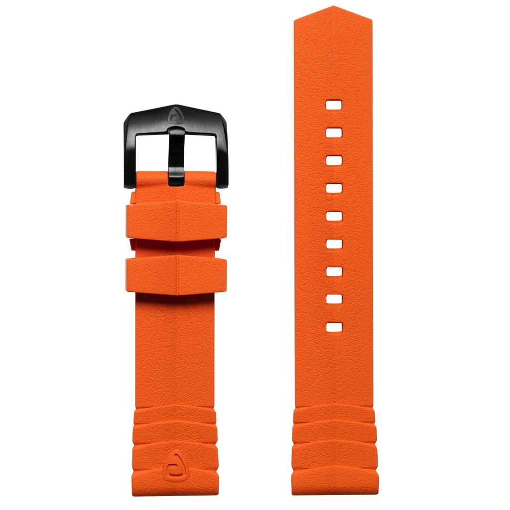 ProTek 22mm Rubber Strap - Orange – Time Concepts