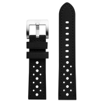 Szanto 22mm 3000 Series Black Leather Strap/Stainless Steel Buckle