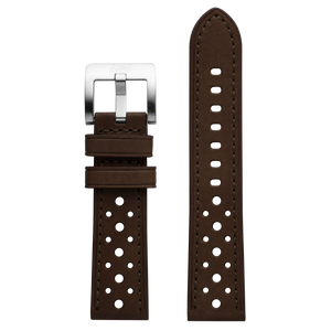 Szanto 22mm 3000 Series Brown Leather Strap/Stainless Steel Buckle