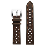 Szanto Icon 22mm 3200 Danny Sullivan Series Brown Leather Strap/Stainless Steel Buckle