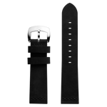 Szanto 22mm 7000 Series Black Leather Strap/Stainless Steel Buckle