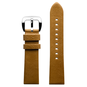 Szanto 22mm  6200 & 6300 Series Tan Leather Strap/Stainless Buckle