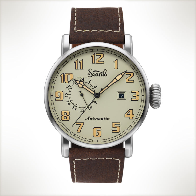 Szanto Automatic Big Aviator 6103, vintage style watch